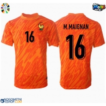 Moški Nogometni dresi Francija Mike Maignan #16 Vratar Gostujoči EP 2024 Kratek Rokav